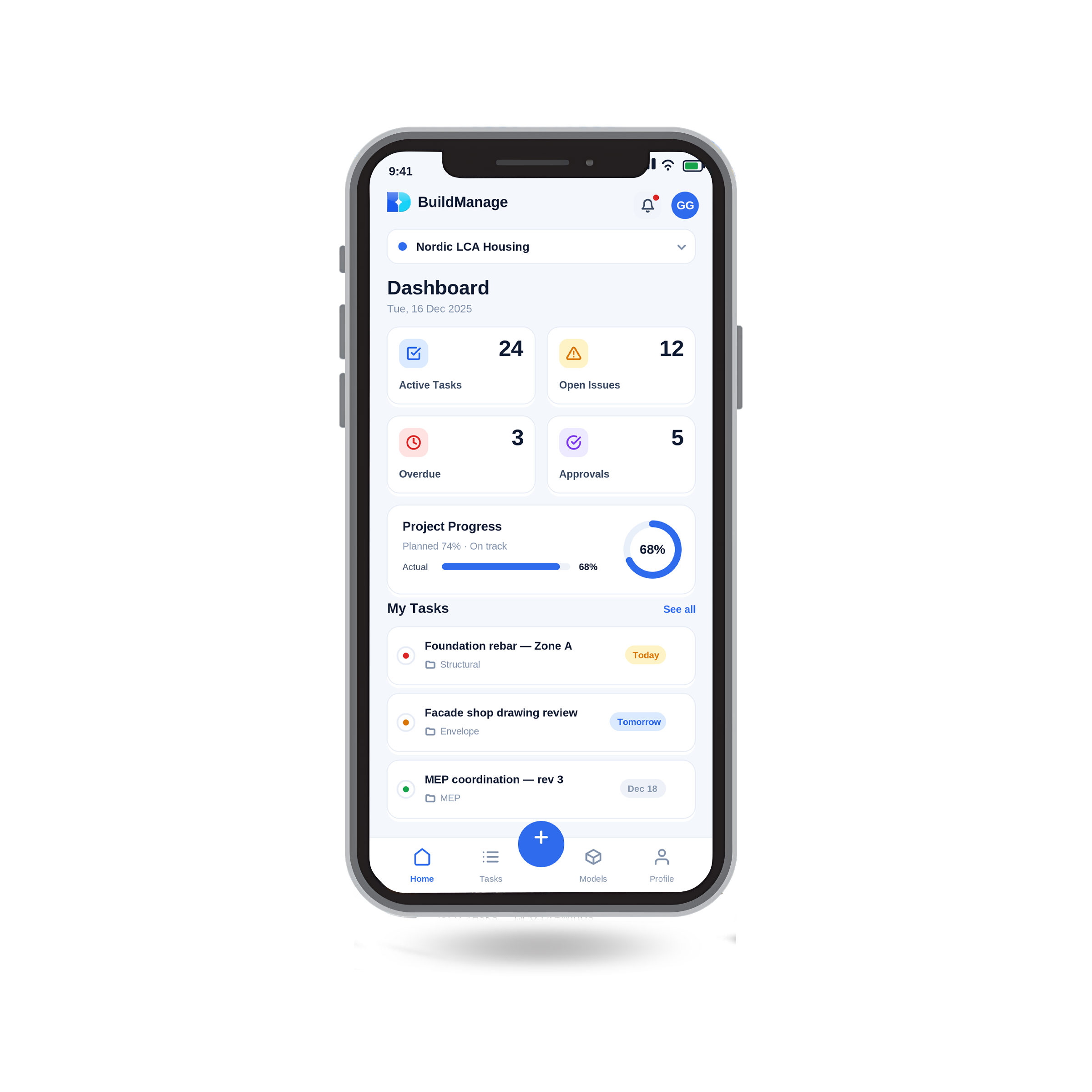 BUILDMANAGE on mobile